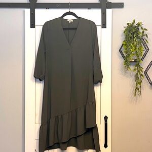 NLT - Made in LA -Green- Asymmetrical dress